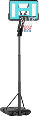 Produktbild von Basketballständer - Outdoor Basketballkorb - Höhenverstellbar 180–270 cm - Schwarz