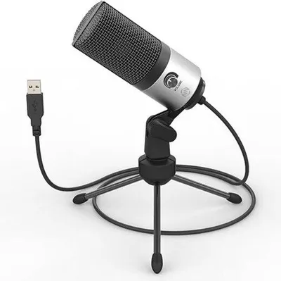 Obrázek produktu pro Startovací sada pro podcast s bezdrátovým mikrofonem a stolním reproduktorem