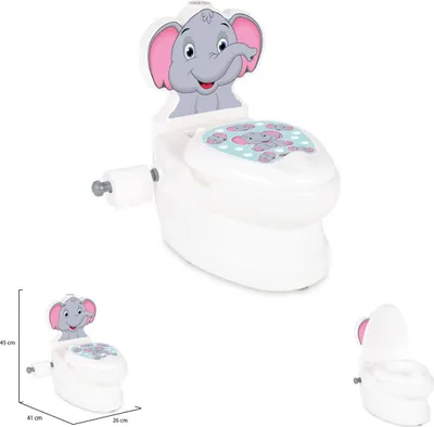 Produktbild von Pilsan Elephant Lerntöpfchen weiß/grau