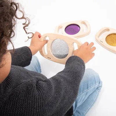 Obrázek produktu pro Tickit Easy Hold Glitter Panels, 1 rok/roky, Kaučukovník, Dřevo