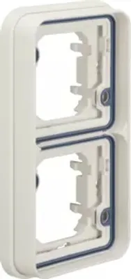Produktbild von Berker 13293512 Rahmen 2fach senkrecht für UP-Montage polarweiß matt Berker W.1