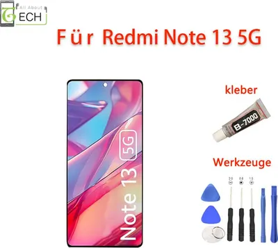 Produktbild von Original Xiaomi Redmi Note 13 5G MZB0FPBEU LCD Display Bildschirm