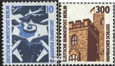 Produktbild von Briefmarken Berlin (West) 1987 Mi 798A R-799A R mit Zählnummer (kompl.Ausg.) postfrisch Sehenswürdigkeiten