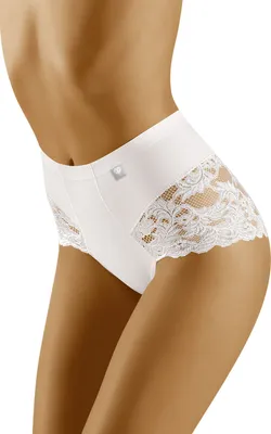 Image de Wol-Bar Diamond 3506 blanc L Culotte taille haute
