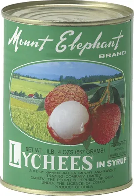 Produktbild von Mount Elephant Chinesische Litschis gezuckert in Sirup eingelegt 567g