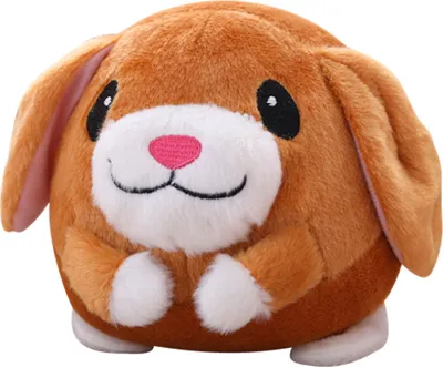 Produktbild von Interaktiver bellender Plüsch-Hundespielzeugball, integrierte Musik, Geräusche, wiederaufladbar über USB, abnehmbares springendes Hundespielzeug