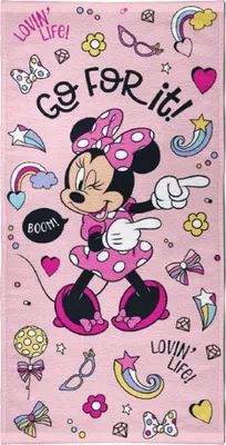 Immagine prodotto di Asciugamano da doccia Disney Minnie Mouse Asciugamano da spiaggia Asciugamano da bagno 70 x 140 cm
