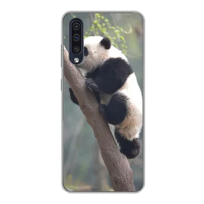 Produktbild von MuchoWow® Handyhülle Schutzhülle Hülle für Samsung Galaxy A30s Panda - Tier - Baum Silikon Softcase Handy Hülle - Karteninhaber