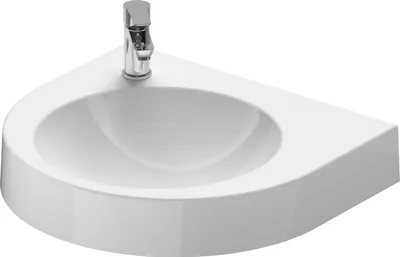 Produktbild von Duravit Waschtisch Architec 57,5x52cm, o. ÜL, mit Hahnlochbank, weiß