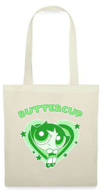 Produktbild von Spreadshirt Powerpuff Girls Buttercup Stoffbeutel, One size, Natur