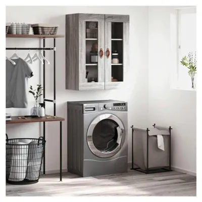 Produktbild von Wandschrank Grau Sonoma 69,5 x 34 x 90 cm