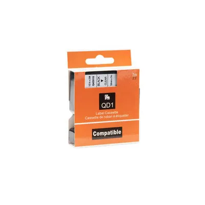 Produktbild von Dymo D1 kompatibles 45010 - Dymo S0720500 - Band - Schwarz auf transparent - 12 mm x 7 m