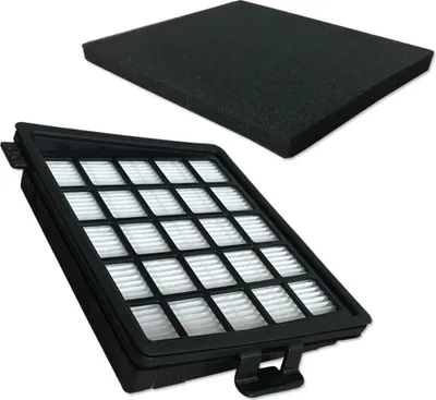 Produktbild von Set - HEPA Filter + Motorschutzfilter geeignet Für Philips Easylife FC8141, FC8142, FC8142/01, FC8143, FC8144, FC8144/01, FC8145, FC8146, FC8146/01, FC8146/01, FC8147, FC8148, FC8149