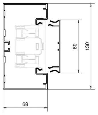 Obrázok produktu pre TEHALIT parapetný kanál-UT hliník, prírodný elox 2 metre