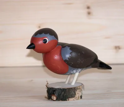 Produktbild von Ganzjahresdekoration Holzvogel natur Höhe 10cm NEU