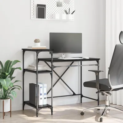 Zdjęcie produktu dla Maison Exclusive – biurko w kolorze czarnego dębu 105 x 50 x 90 cm