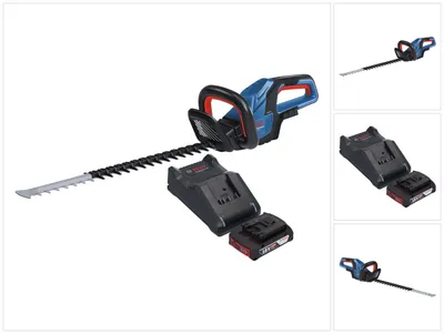 Immagine prodotto di Bosch GHE 18V-60 Tagliasiepi professionale a batteria 18 V 60 cm senza spazzole + 1x batteria ricaricabile 2,0 Ah + caricabatterie