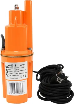 Obrázek produktu pro VERKE Čerpadlo na vodu, vibrační membránové hlubinné 250W, max výtlak 60m V60011