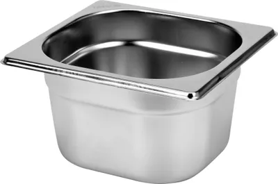 Produktbild von Gastro Behälter, Gastronomiebehälter Edelstahl GN 1/6 Tiefe 100mm, 176x162mm