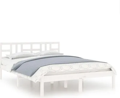 Obrázek produktu pro vidaXL Postel z masivu bílá 120x190 cm