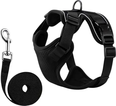Image de Purlov 26870 Harnais pour chien taille. M noir