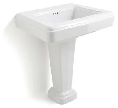 Image de Lavabo Rétro - Fifties - 75 cm  Blanc