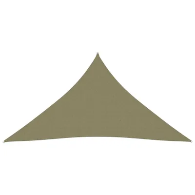 Immagine prodotto di The Living Store Tenda da sole in tessuto Oxford triangolare 3x4x4 m Beige