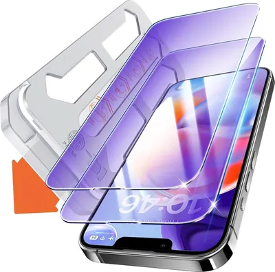 Obrázok produktu pre Pancierová ochranná fólia iPhone 13 proti modrému svetlu 9H+ 2 kusy