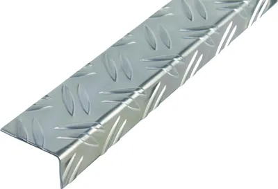 Immagine prodotto di Alberts 468934 Profilo angolare, goffratura ondulata, alluminio, grezzo, 2000 x 43,5 x 23,5 mm