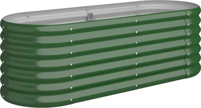 Obrázek produktu pro vidaXL Vyvýšený záhon Pozinkovaná ocel 114x40x36 cm Zelená