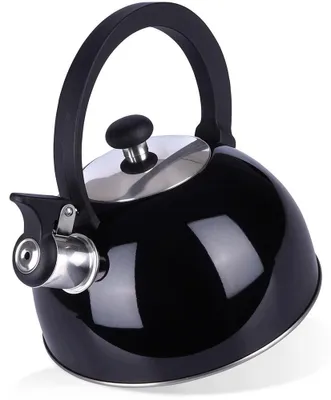 Produktbild von Orion Stahl Wasserkocher mit Pfeife Schwarz 1,5 l Induktion