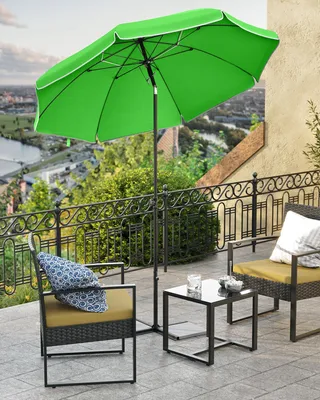 Produktbild von SONGMICS Sonnenschirm Ø 200 cm UPF 50+ mit Tragetasche
