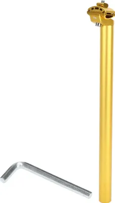 Produktbild von Universeller Fahrradsattelstš¹tzen-Fahrradsattelstš¹tzenrohr 30,4x450mm Extra lang Einstellbarer Winkel Aluminiumlegierung Goldton 1 Satz