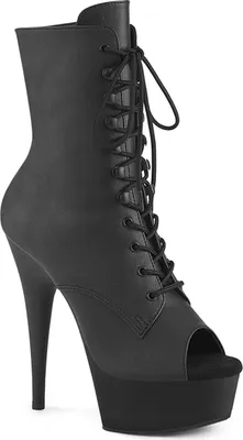 Produktbild von DELIGHT-1021 Damen Booties von Pleaser, Schwarz Matt , EU 37, US 7
