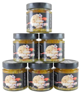 Produktbild von Nudelpesto Aglio Olio von Teigwaren Riesa - 6er Pack (6 x 190 g)
