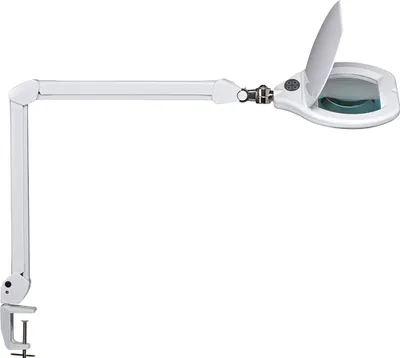 Produktbild von MAUL MAULcrystal Lupenleuchte weiß 18 W mit Tischklemme
