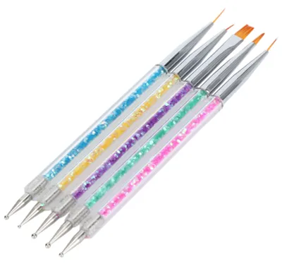 Obrázek produktu pro Profesionální štětec na nehtové umění DIY Double End Dotting Pen Sada štětců na malování