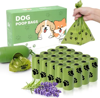 Produktbild von Hundekotbeutel 300 Stück, extra stark, auslaufsicher, geruchsneutralisierend, 50% dicker, für alle Hunderassen