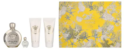 Produktbild von Versace Eros Pour Femme Giftset Edp Spray 100ml/Perfumed Shower Gel 100ml/Perfumed Body Lotion 100ml/Edp 5 ml 305 ml