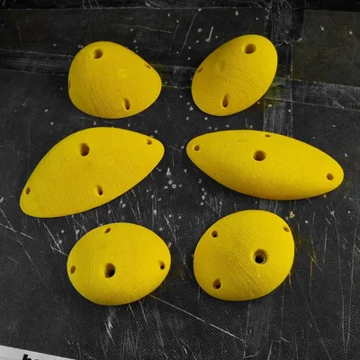 Produktbild von Steilstein 115-117 Debil gebürstet - Klettergriff-Set (6 Sloper, Serie VOLL IRRE), Farbe:Wunschfarbe (Anfertigung)