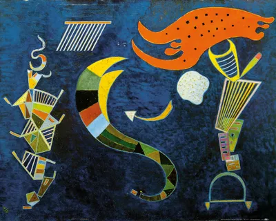 Obrázek produktu pro Wassily Kandinsky Art Print Obraz - Se šípem, 1943 (40 x 50 cm)