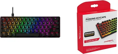 Productafbeelding van HyperX Alloy Origins 60 gamingtoetsenbord, gamingheadset, mechanisch