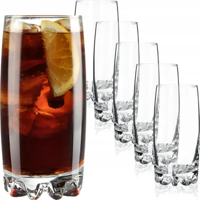 Obrázok produktu pre Sklenené poháre na džús a nápoje – sada 6 ks – 365 ml – FCM