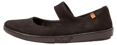 Produktbild von El Naturalista Ballerinas Damen N5301 NOBUCK LAVADO BLACK-BLACK/ CORAL Farbe Schwarz