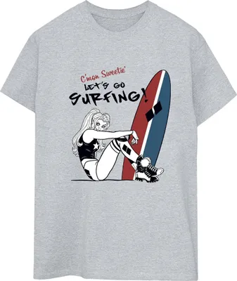 Produktbild von DC Comics - "Let's Go Surfing" T-Shirt für Damen BI13242 (XXL) (Grau)