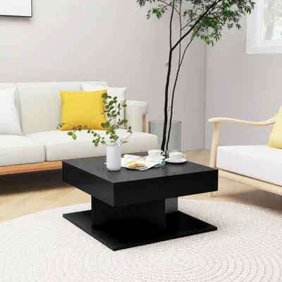 Produktbild von Design Möbel Couchtisch Schwarz 57x57x30 cm Holzwerkstoff - 2024 Neu