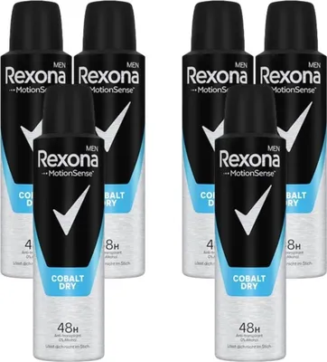 Produktbild von Rexona Deospray Men Anti-Transpirant Cobalt Dry 6x 150ml mit 48-Stunden-Schutz für langanhaltende Frische