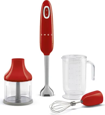 Immagine prodotto di Frullatore a immersione multifunzione da 700 w, rosso Smeg HBF03RDEU