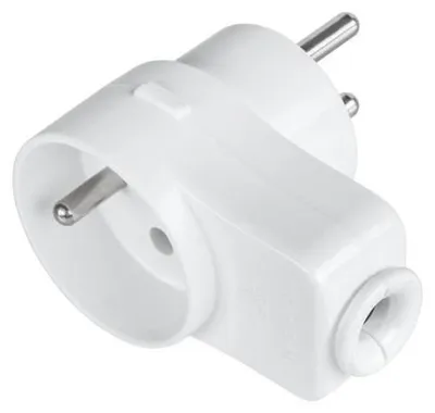 Produktbild von Elgotech Winkelstecker mit Schutzkontakt-Steckdose 250V