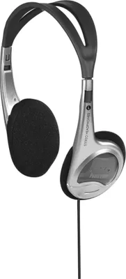 Produktbild von Hama On-Ear-Stereo-Kopfhörer HK-229 Leichtkopfhörer, On-Ear, Super Bass, Silber